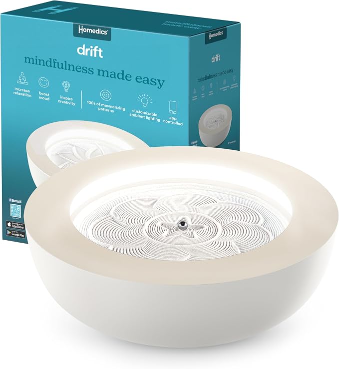 Homedics Drift Sandscape, Perpetual Motion Machine, Zen Garden, Meditation by Homedics