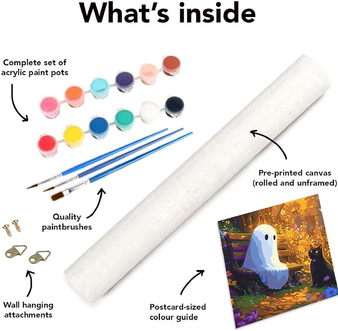 Clendo Halloween Paint by Numbers Kit - Image 8