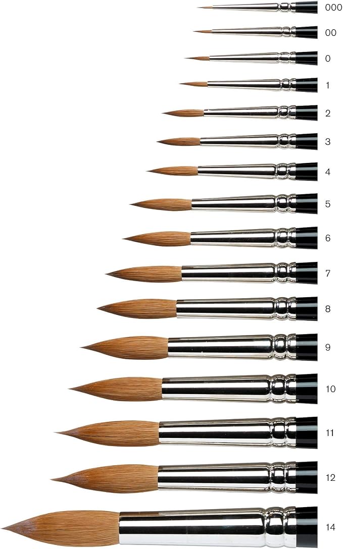 Winsor & Newton Series 7 Kolinsky Sable Brush, Round SH #3 - Image 2