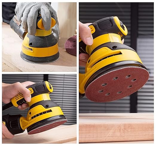 100 PCS 5 Inch Sanding Discs 600 Grit, Round Hook and Loop Sandpaper for Random Orbital Sander