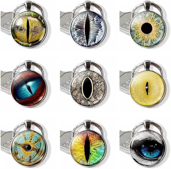 100PCS 30/25/20/16/12/8/6mm Assorted Mixed Size Eyes Glass Cabochon - Image 7