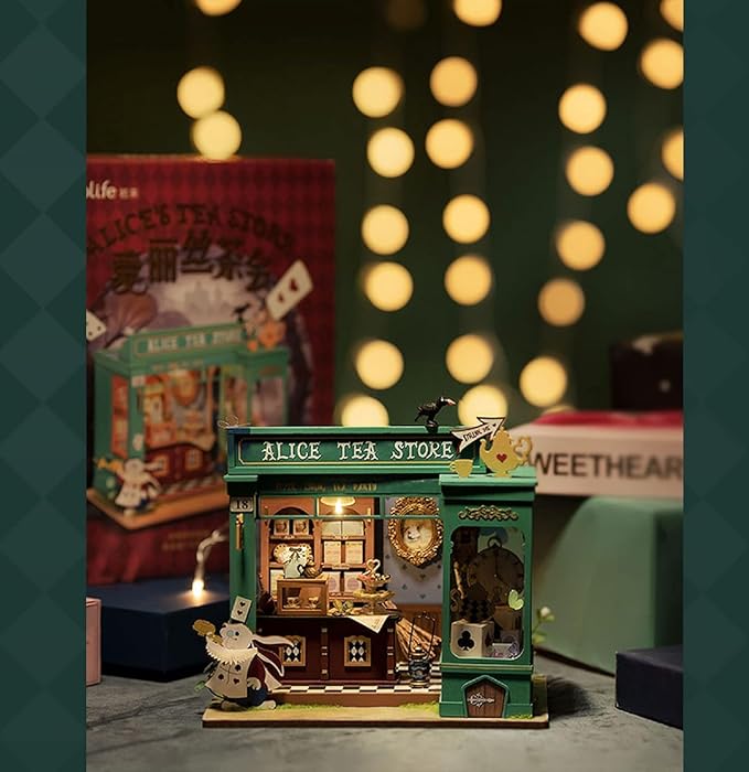 Rolife DIY Miniature House Kit Alice's Tea Store, Tiny House Kit - Image 5