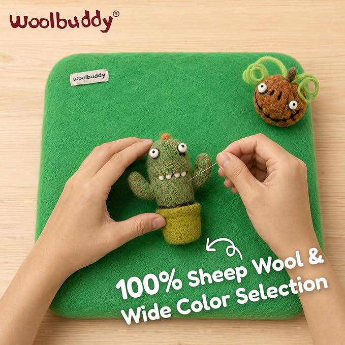 Woolbuddy Wool Felting Pad 10 x 10 x 1.5 Inch, Durable Needle Felting Mat - Image 2