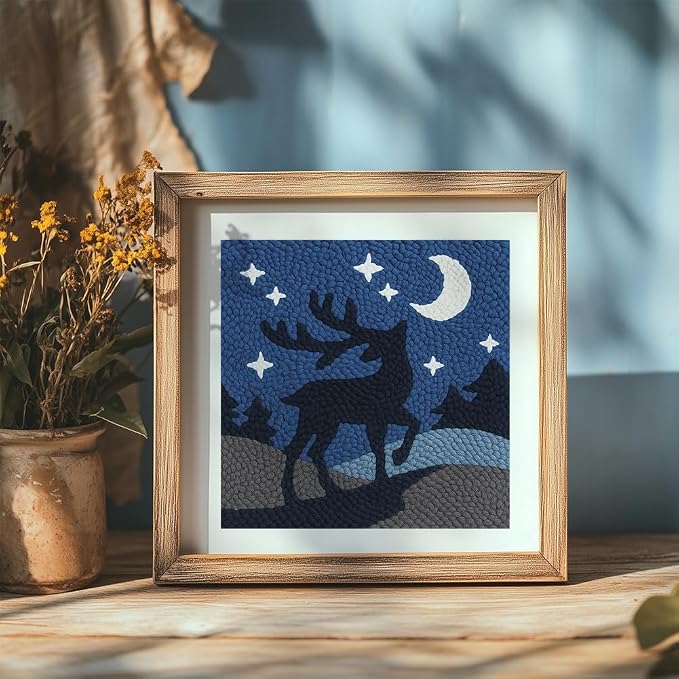 Doodlream Deer DIY Punch Needle Embroidery Kit - Image 6