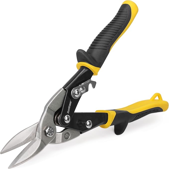 HURRICANE 10 inch Aviation Tin Snips, Straight Cut Metal Shears by HURRICANE