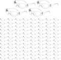 WFEANG Safety Glasses (Bulk 100-Pack) - Eye Protection Glasses with ANSI Z87.1, Scratch & Impact Resistant Protective Eyewear for Work, Lab, Construction