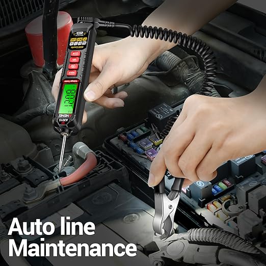 ANENG 0.5V-600V Multimeter,AC/DC Automotive Test Light,Buzzer Circuit Tester with Sharp Probe,Polarity Indicator Light, Continuity Voltage Fuse Tester Pen with Alligator Clip for Sedan, SUV, RV, Truck
