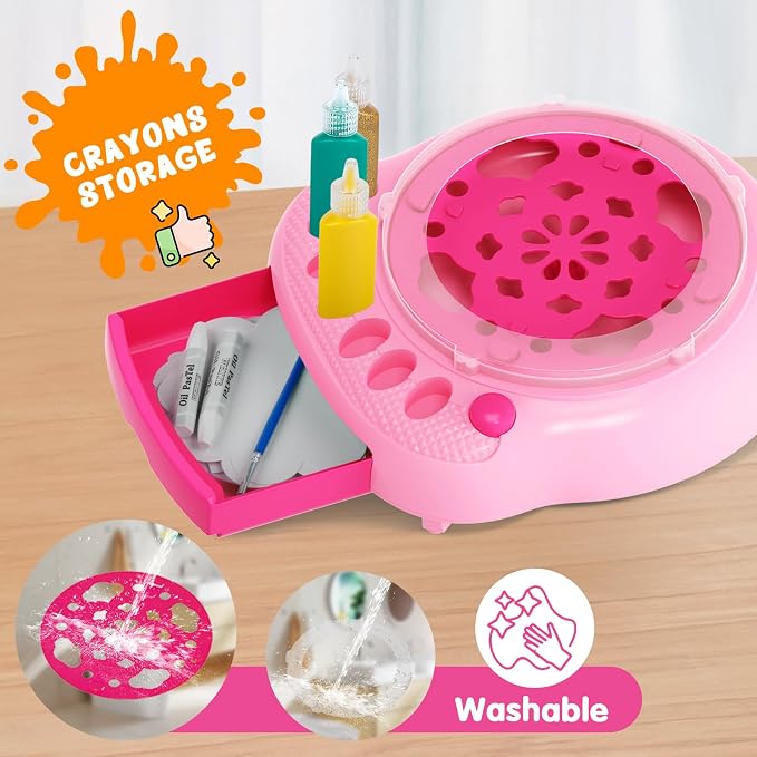 Spin Art Machine for Kids, Paint Spinner Arts & Crafts Kit for Ages 4-12 | - Image 5