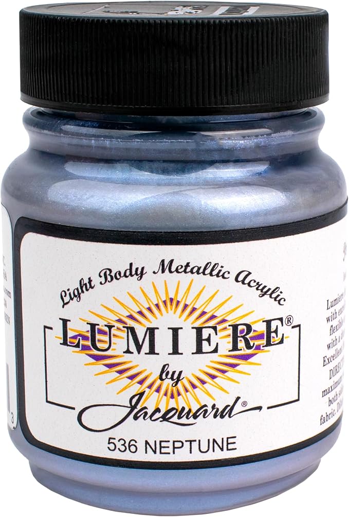 Jacquard Lumiere 2.25oz Fabric Paint Neptune by Jacquard