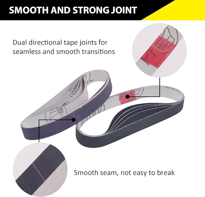 20 Pack 1/2" x 12" Replacement Sharpening Sanding Belts for Official Work Sharp Knife & Tool Sharpener (WSKTS & WSKTS-KT/Mk.1 & Mk.2) - 80/240/1000/5000 Grit,1/2x12 Inch Knife Sharpener Belts