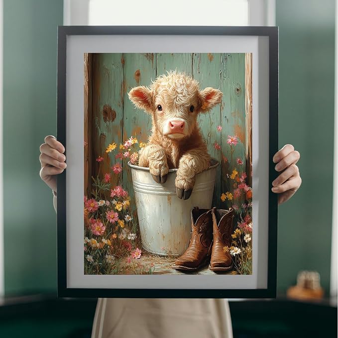 MBNTJHT DIY Cute Cow Paint by Numbers Kit - Image 5