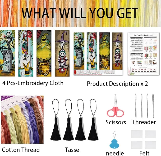 VIGEGU 4 Pack Cross Stitch Kits - Image 2