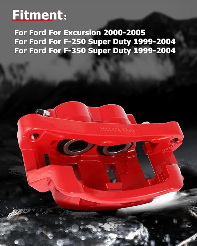 cciyu Front Right Brake Caliper Assembly w/Bracket 18-B4790 2000-2005 For Ford For Excursion,1999-2004 For Ford For F-250 Super Duty,1999-2004 For Ford For F-350 Super Duty