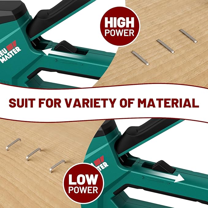 NEU MASTER 6-in-1 Staple Gun, Upholstery Stapler with 4000 Counts Staples, Staple Gun Heavy Duty for Wood, Fixing Material, Decoration DIY, Carpentry, Furniture