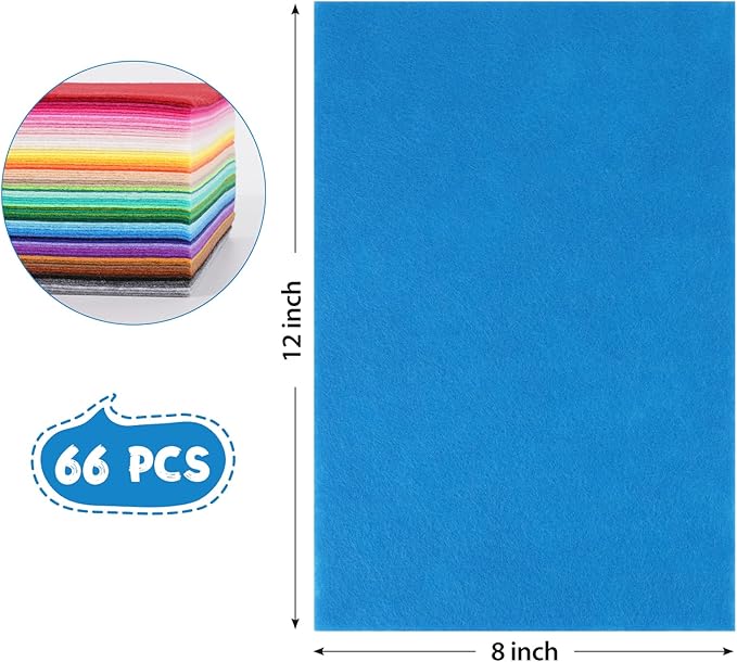 Kotay 12x8 Inch 66 Pcs Felt Sheets - Image 2