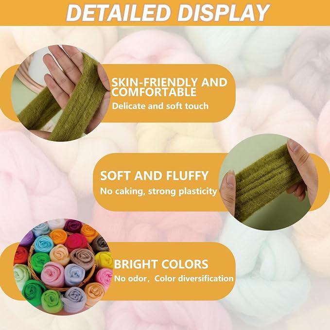 FYANER Wool Roving - Image 3