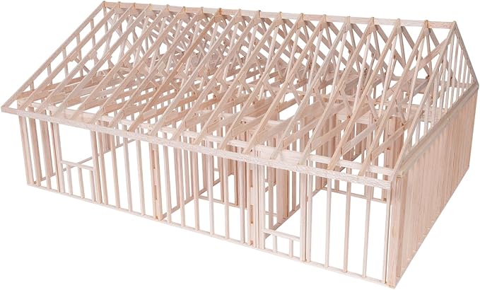 Pitsco Education True 1:16 Scale House Framing Kit | Balsa Wood Model Home | by PitscoEducation