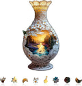 Scenery in Ceramic Vases Puzzles Adults Gifts Wooden 125 Pieces 12.6 * 6.7in by Jollitot