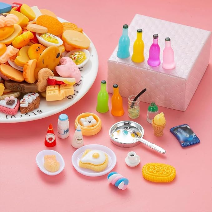 150 Pcs Miniature Food Drinks Bottle Toys Mixed - Image 3