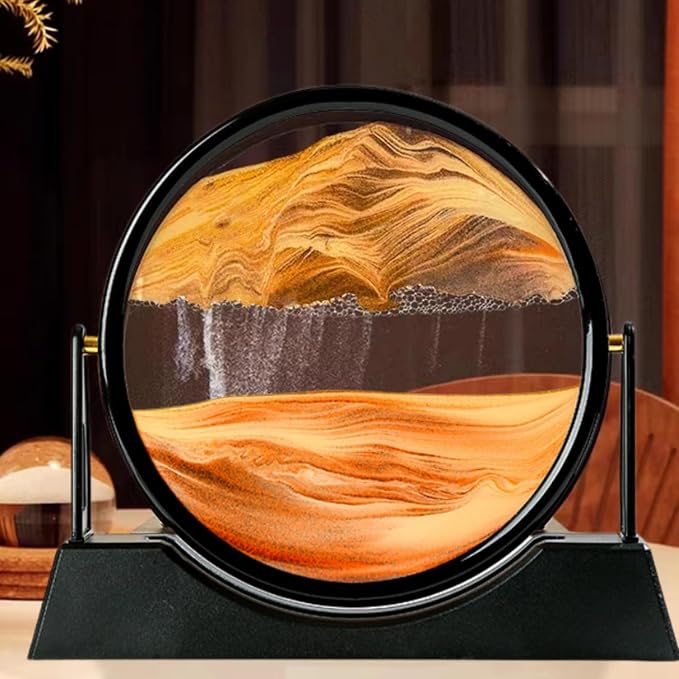 FHFTHYH Moving Sand Art Picture Liquid Motion, 3D Quicksand Décor, Deep Sea - Image 5