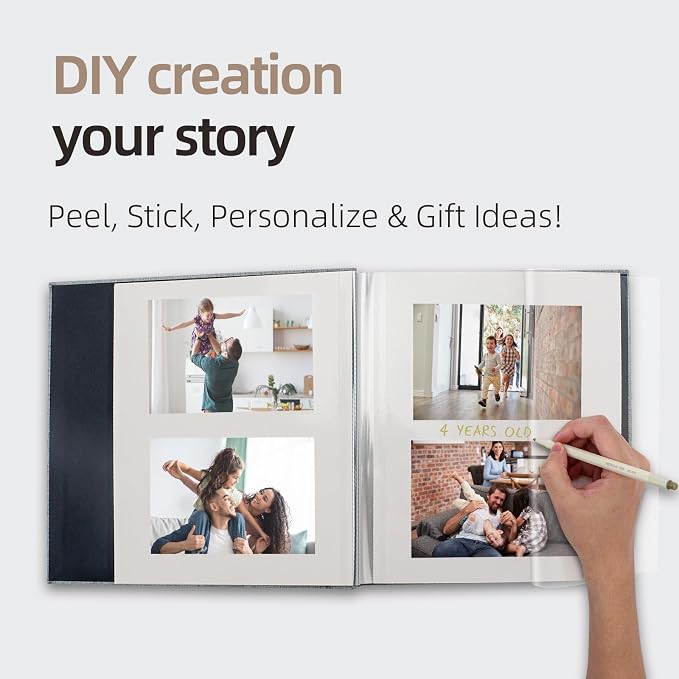Vienrose Photo Album Self Adhesive 4x6 5x7 3x5 8x10 10x12 Scrapbook Album DIY - Image 2