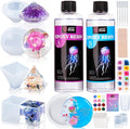 LET'S RESIN 16oz Epoxy Resin Kits and Molds Complete Set by LETSRESIN