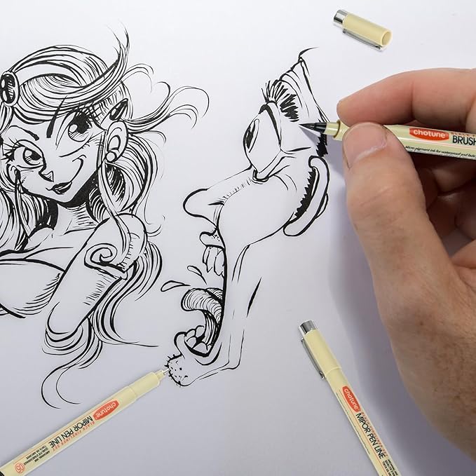 GETHPEN Micro Fineliner Set, 6 Pack | Waterproof Archival Ink Micro Fineliner - Image 5