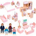 Kizfarm Wooden Dollhouse Furniture Set by Kizfarm