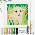 DOODLREAM Lamb Grass DIY Punch Needle Embroidery Kit by Doodlream