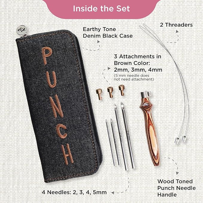 KnitPro Punch Needle Kit | Earthy - Image 2