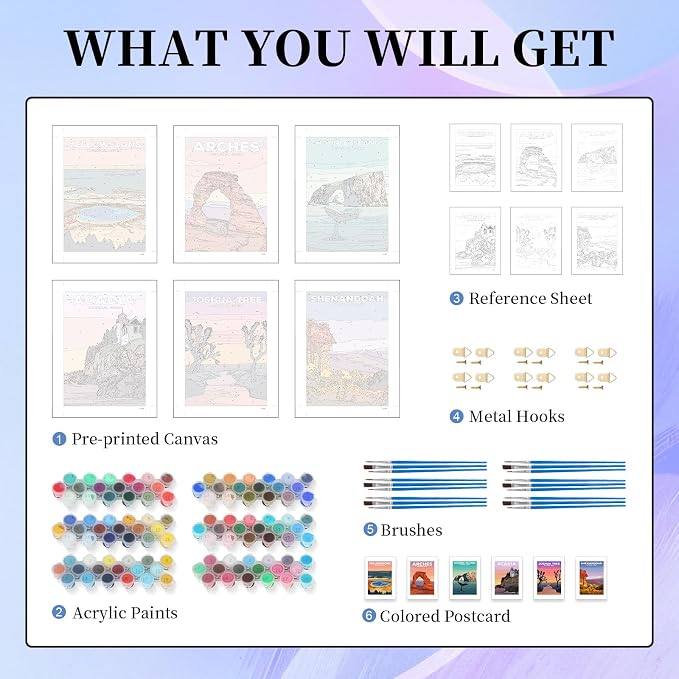 Okarina 6 Pack Paint by Numbers Kit - Image 5