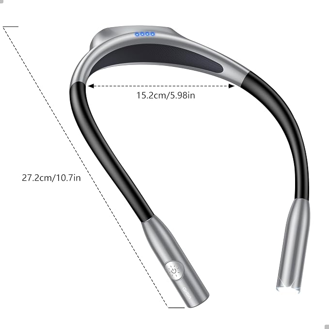 Gritin Book Light, Eye Caring 3 Colors & Dimmable Brightness Reading Light | - Image 8