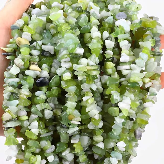 200pcs Natural Chip Stone Beads Gemstone Healing Crystal Loose Rock Bead | - Image 3