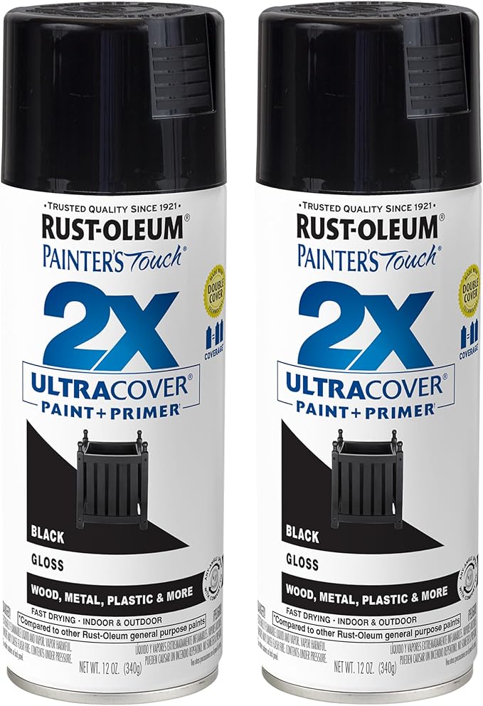 Rust-Oleum 334026-2PK Painter's Touch 2X Ultra Cover Spray Paint, 12 oz by Rust-Oleum