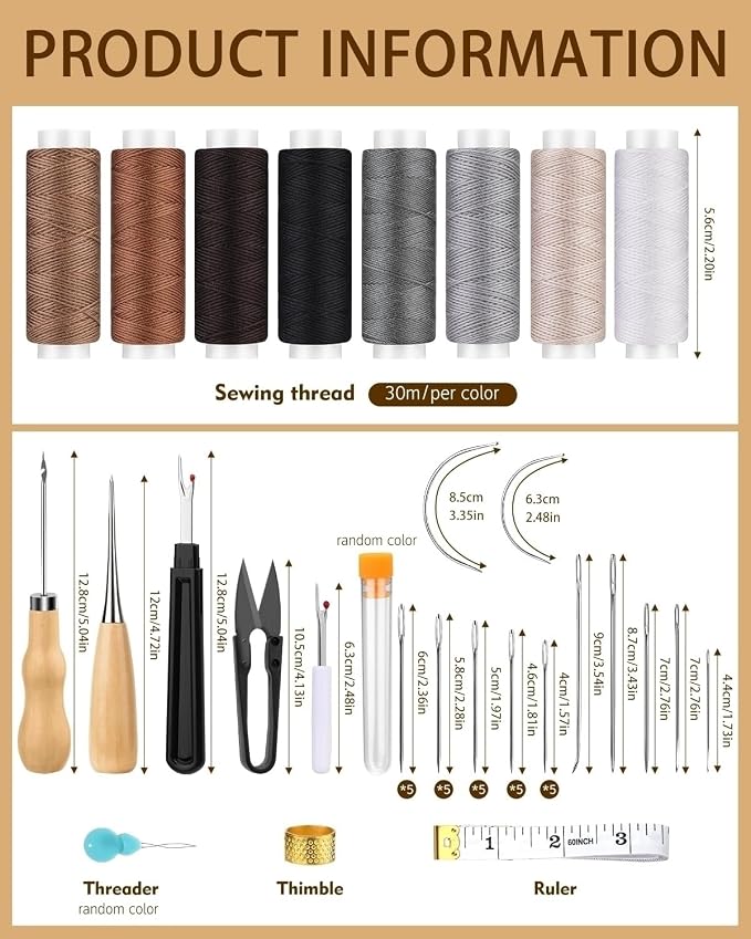 BAGERLA Upholstery Repair Kit, Sewing Awls - Image 2