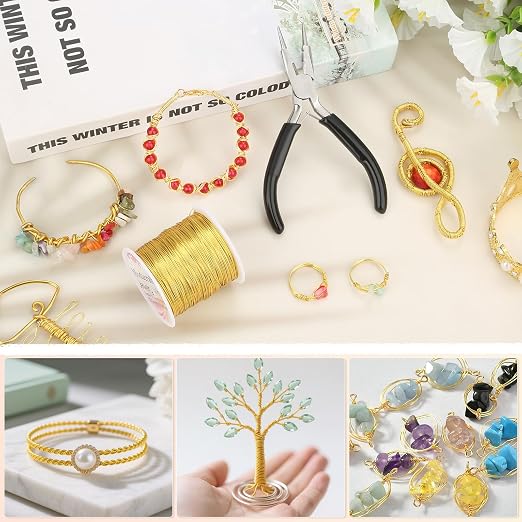ModaCraft 22 Gauge Tarnish Proof Jewelry Wire Gold + 4-in-1 Professional - Image 5