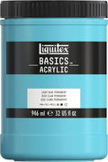 Liquitex BASICS Acrylic Paint, 946ml Jar, Light Blue Permanent by Liquitex
