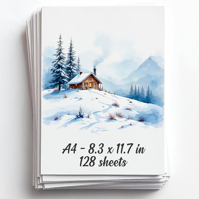 128 Sheets Watercolor Paper Pad by Unknown