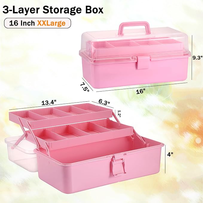 Tackle Box, 16-Inch Extra Large Art Storage Box - Image 2