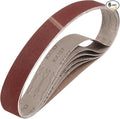 HARFINGTON 2 x 36 Inch Sanding Belts, 6 Pcs 100 Grits Aluminum Oxide Abrasive Belt Sander File Belt for Woodworking, Metal Polishing, Knife Sharpener