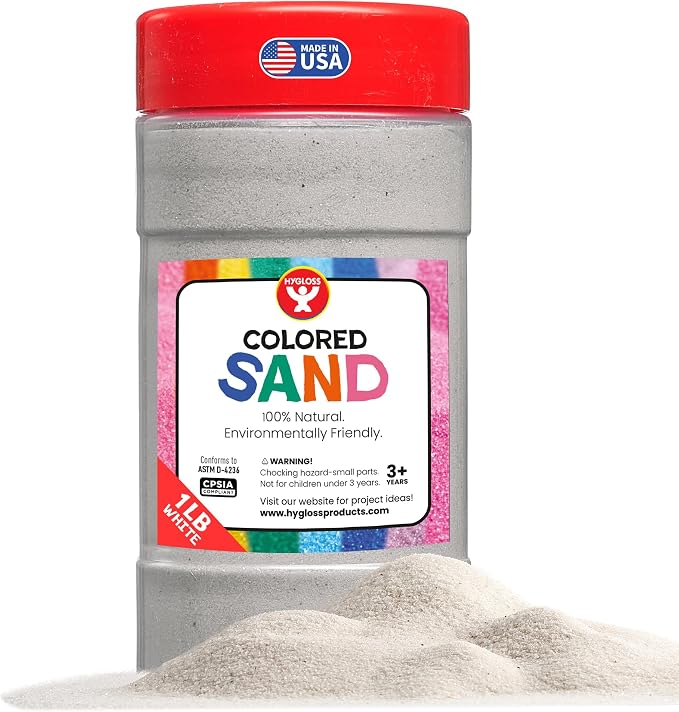 Hygloss Colored Sand for Crafts – 1 lb Bottle by HyglossProductsInc