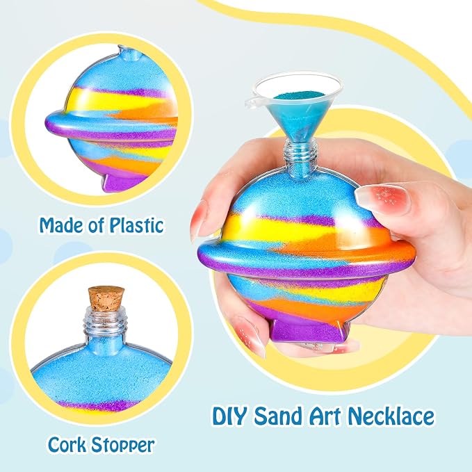 Tanlade 20 Pcs Plastic Sand Art Bottles - Image 3