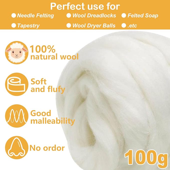 FYANER Wool Roving - Image 2