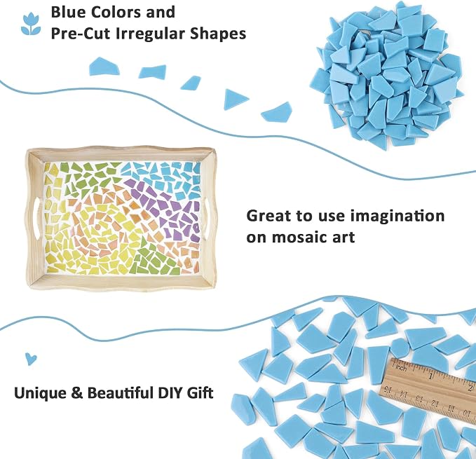 Youway Style Blue Glass Mosaic Tiles - Image 5