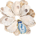 30Pcs 4-5 Inch Concave Large Oyster Shells by LAMIVORA