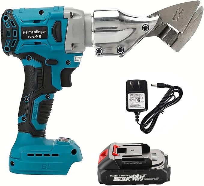 Brushless Cordless Metal Shear with 2000mAh Battery,Heavy Duty Electric Scissors for Cutting Metal,Carpet and Cardboard-Variable Speed