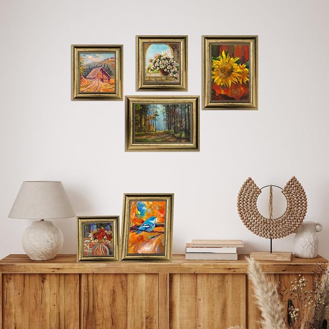 8x10 Picture Frame, Ornate Finish Photo Frame Farmhouse Rustic Vintage - Image 4