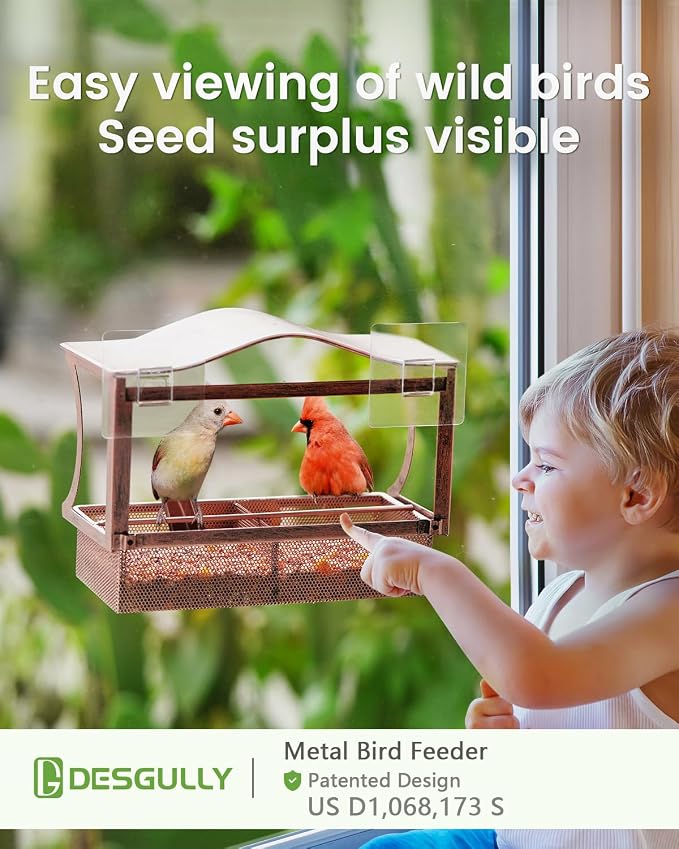 Window Bird Feeder, Metal - - Image 2