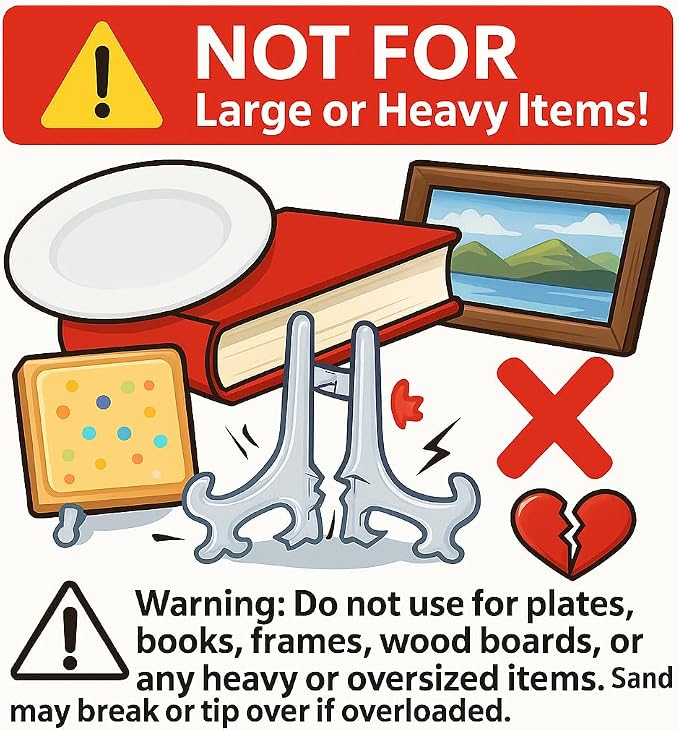 artliving 3inch Clear Plastic Easels or Stand/Plate Holders to Display Pictures - Image 7