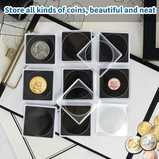 20 Pcs Adjustable Acrylic Coin Holder, Coin Collection Cases - Image 6